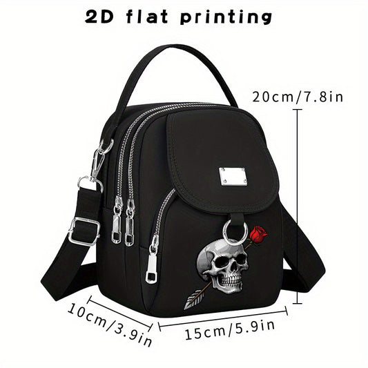 2D Flat Printing 1pc Rose Arrow Pattern Women's Shoulder Bag Casual Bag Hand-held Crossbody Bag, Can Be Used for Business Trips, Can Be Used as a Single Shoulder Crossbody Bag, a Versatile Neutral Bag, the Pattern Position Wi