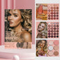 A 43-Color Makeup Palette Designed Like a Book, Featuring Matte Contour And Blush Shades, Shimmering Glitter Highlighter Powder, And Versatile Makeup Options