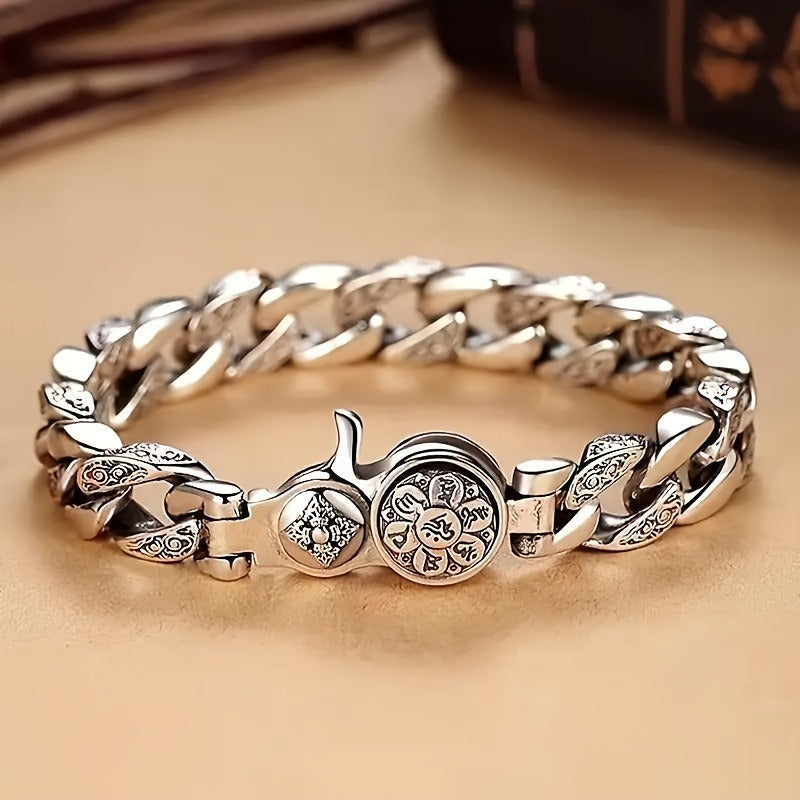 One Piece of 925 Sterling Silver Bracelet for Men, Ideal for Everyday Wear, Gifts for Loved Ones, And Suitable for Women As Well