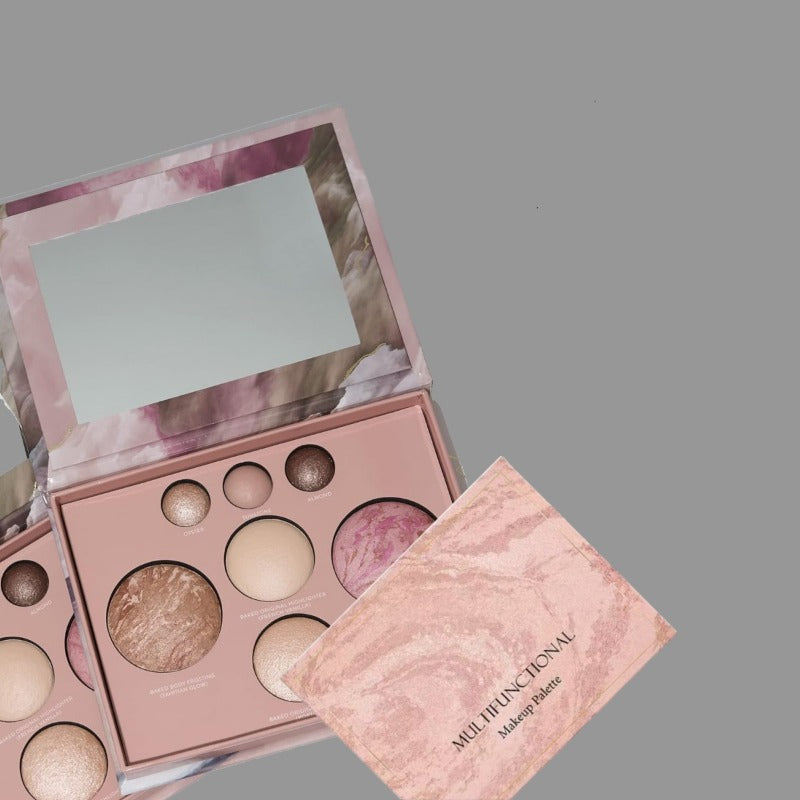 GELLER NEW Confident Age 2pcs Set: Gel Lip Balm, Clear Retractable Angled Kabuki Brush | Mixed Color System, Paste Form