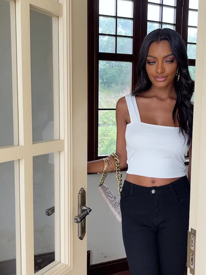 European And American Sexy Chest-Revealing Waist-Cinching Camisole