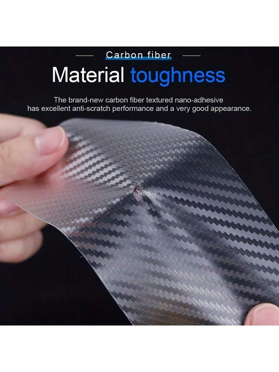 3M Carbon Fiber Car Sticker Door Sill Protector, Bumper Strip, Rear Trunk Guard, Transparent Film for Car