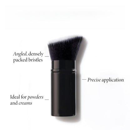 GELLER NEW Confident Age 2pcs Set: Gel Lip Balm, Clear Retractable Angled Kabuki Brush | Mixed Color System, Paste Form