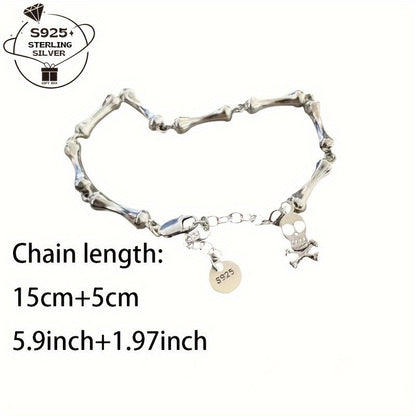 925 Sterling Silver Bamboo‑Style Bracelet – Daily & Special Occasion Accessory, Gift‑Ready Design