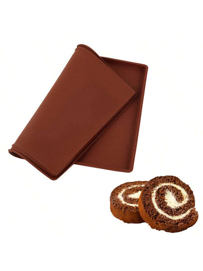 1/2/3Pcs Heat-Resistant Silicone Swiss Roll Cake Baking Mat Tray