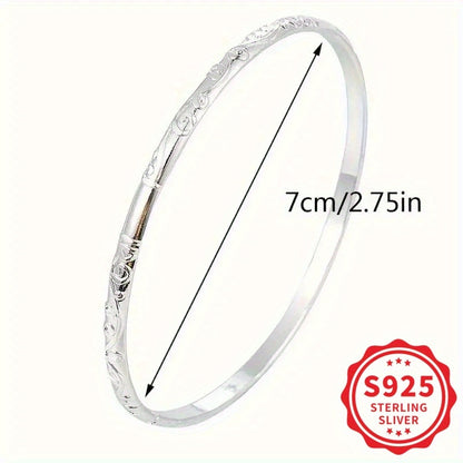5‑Piece 925 Sterling Silver Geometric Bracelet Set – Everyday Hypoallergenic Jewelry for Women