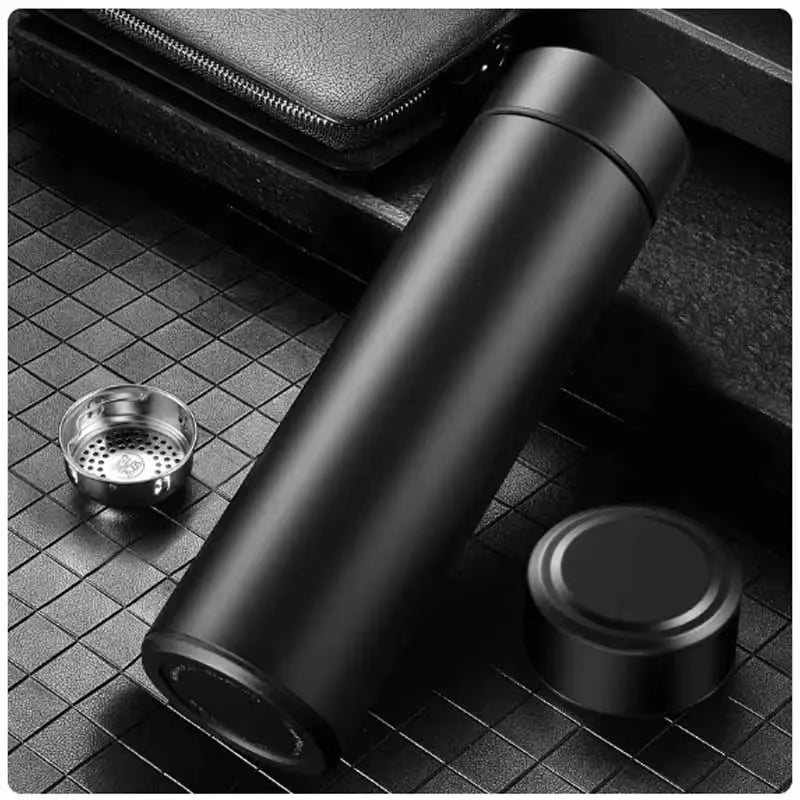 500ML Stainless Steel Thermos Bottle with Digital Temperature Display, Intelligent Temperature Measurement Cup, LED