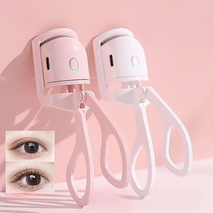 Heated Eyelash Curler USB- 2-in-1 with Comb & Clip-Type/Comb Attachment - 3  Settings, Long-Lasting Curling for Volume/Definition, USB-Rechargeable Lash Curler (Compatible with USB-Ports) - Women's Beauty Gift