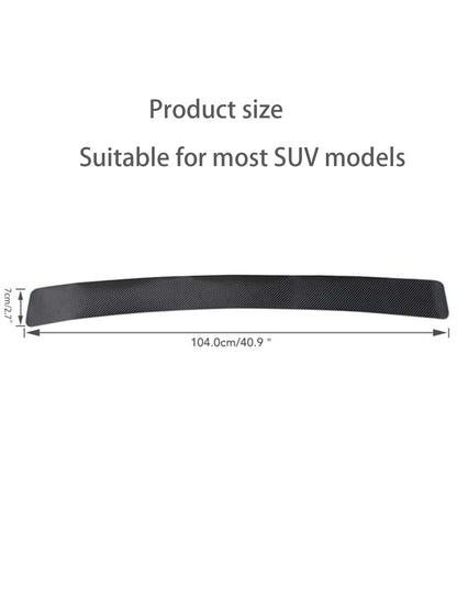 Universal Car Door Sill Carbon Fiber Sticker, Protective Rear Bumper Guard Anti-Scratch Strips, Pedal Protector, Trunk Protective Pad