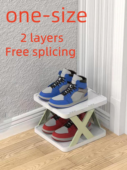 1Pc PP Shoe Storage Rack, Modern Shoe Shelf Organizer and Storage for Floor