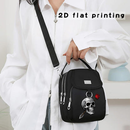 2D Flat Printing 1pc Rose Arrow Pattern Women's Shoulder Bag Casual Bag Hand-held Crossbody Bag, Can Be Used for Business Trips, Can Be Used as a Single Shoulder Crossbody Bag, a Versatile Neutral Bag, the Pattern Position Wi