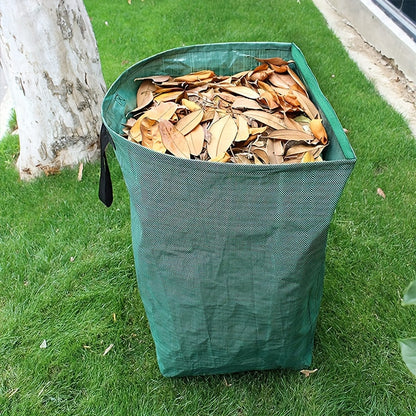 Large Capacity 200L Dustpan Garbage Bag((1pc)-with A Pair Work Gloves, Garden Collection Bag, Durable Waterproof Material, Suitable for Leaves, Grass Clippings Garden Waste, Convenient Foldable Design, Easy to Store And Use,