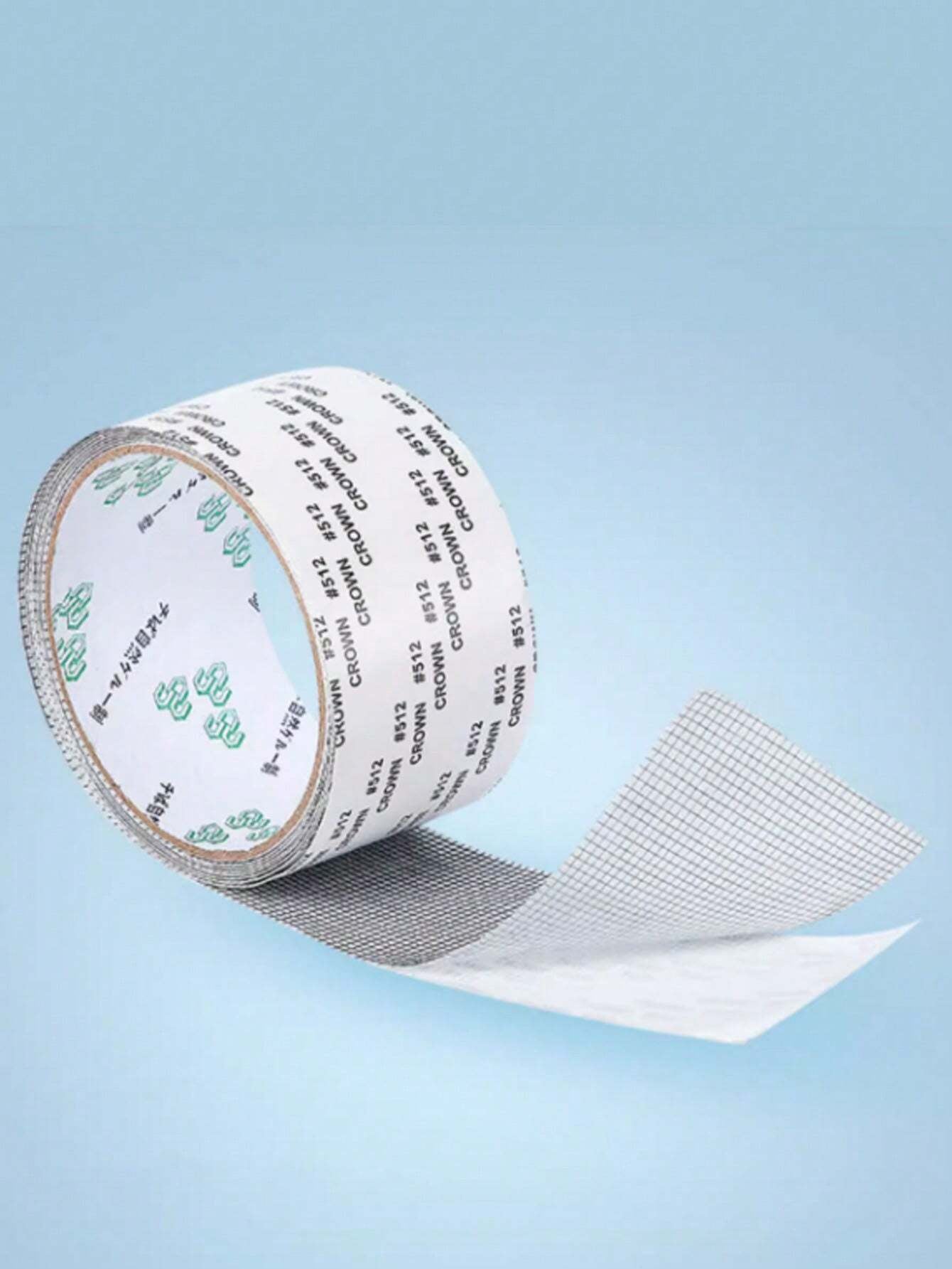 1 Roll Window Screen Repair Tape, Self-Adhesive Mesh Tape for Window Screen Hole Patching, Window Mesh Repair Strips for Dormitory Curtain, Self-Stick Window Screen Repair Tape, Window Screen Repair Patch, Hole Tear Insect/Noise Proof Window Sill Sealing Strip