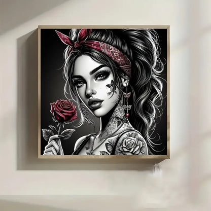 5D New DIY Acrylic Full Drill Large Size Multiple Sizes Adult Diamond Art Painting Kit Suitable for Home Bedroom Entrance Study Bathroom Wall Decoration Easy-to-Use and Relaxing Handicraft Activity Perfect Gift