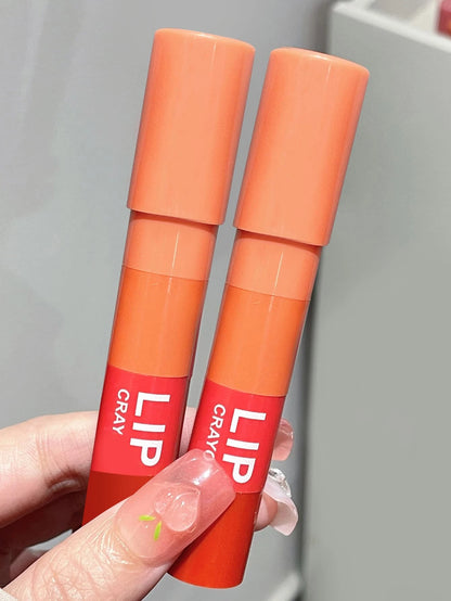 Gege Bear 4-Color Matte Velvet Mist Lipstick,1Pc Waterproof Non-Stick Cup Long-Lasting Wear Lipstick for Women