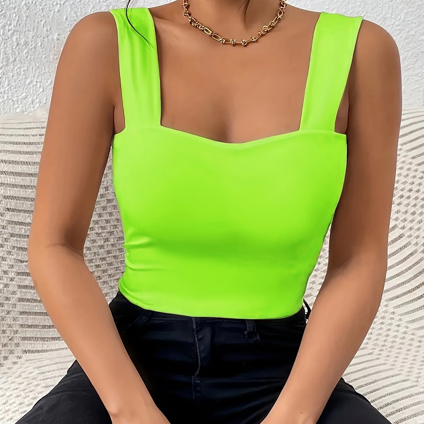 European And American Sexy Chest-Revealing Waist-Cinching Camisole