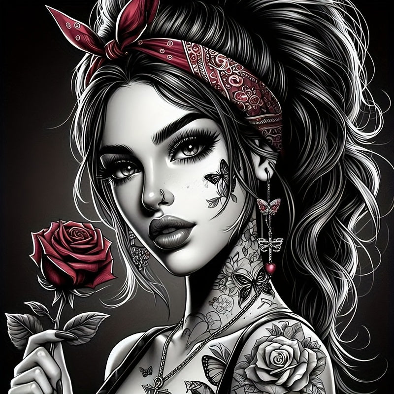5D New DIY Acrylic Full Drill Large Size Multiple Sizes Adult Diamond Art Painting Kit Suitable for Home Bedroom Entrance Study Bathroom Wall Decoration Easy-to-Use and Relaxing Handicraft Activity Perfect Gift