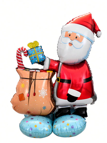 1PC Large Standing Balloon Santa Claus Snowman Xmas Tree Balloon Party Home Decorations Navidad 2024 New Year Best Gifts
