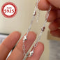1pc Elegant 925 Sterling Silver Heart Charm Bracelet, Adjustable Anti-Allergy Sexy Chain Link Design Jewelry for Women, Party and Banquet Accessory
