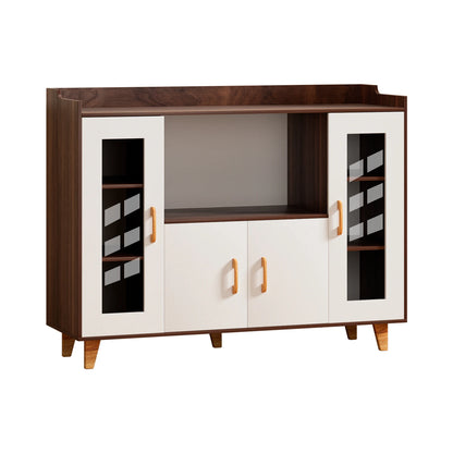 Kitchen Buffet Cabinet, Sideboard Buffet Cabinet, Kitchen Storage Cabinet with Open Shelf and 4 Doors for Kitchen, Living Room