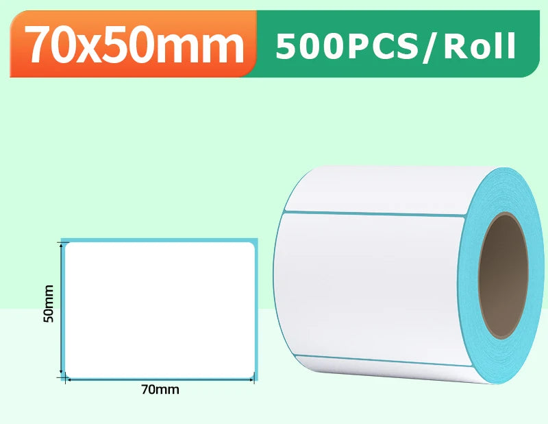 Phomemo A6 4x6inch Direct Thermal Labels 100 Labels Per stacked - shipping label FanFold Paper For PM-241BT/D520 Waybill Printer