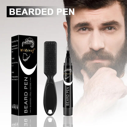 Beard Pen Filler Single Piece or Set Barber Styling Pencil Waterproof Black Hair Enhancer Brush Cosmetic Repair Tool