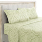Lux Decor 4-Piece Paisley Bed Sheet Set – Soft Brushed Microfiber Sheets with 16" Deep Pockets – Wrinkle-Resistant Bedding