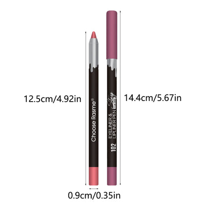 12pc Matte Lip Liners Set, 12 Assorted Colors, Gift Set, Long-Lasting