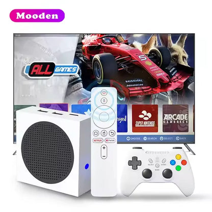S G8 Game Console Dual Systrem Android TV Game Box  128GB 60000+ Games Android 14 Amlogic S905Y2 Dual Wireless Controllers