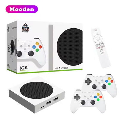 S G8 Game Console Dual Systrem Android TV Game Box  128GB 60000+ Games Android 14 Amlogic S905Y2 Dual Wireless Controllers