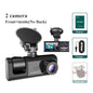3 Channel Dash Cam Front and Rear Inside 1080P 3 Way Triple Car Camera with IR Night Vision Loop Recording