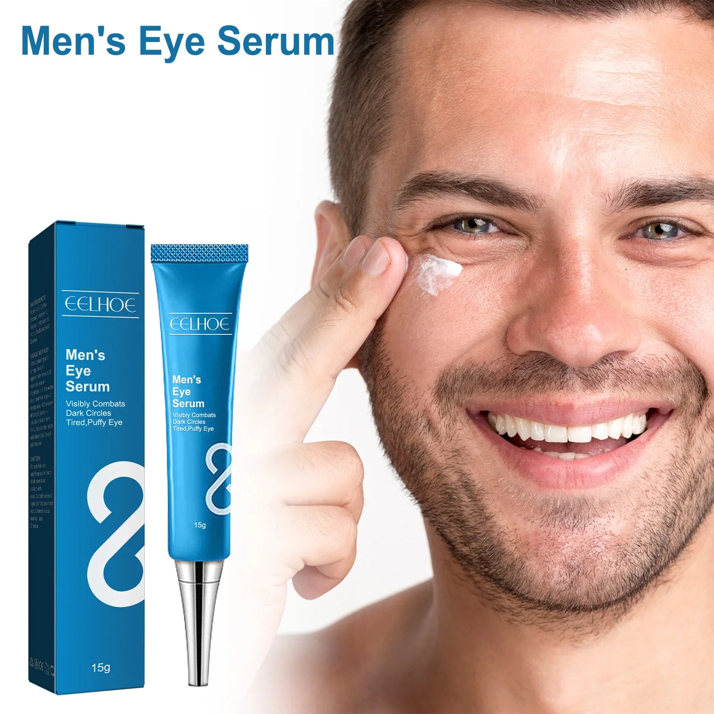 EELHOE Men S Eye Essence Reduces Fine Lines Under The Eyes Moisturizes And Tightens Brightens The Dark Circles Around The Eyes