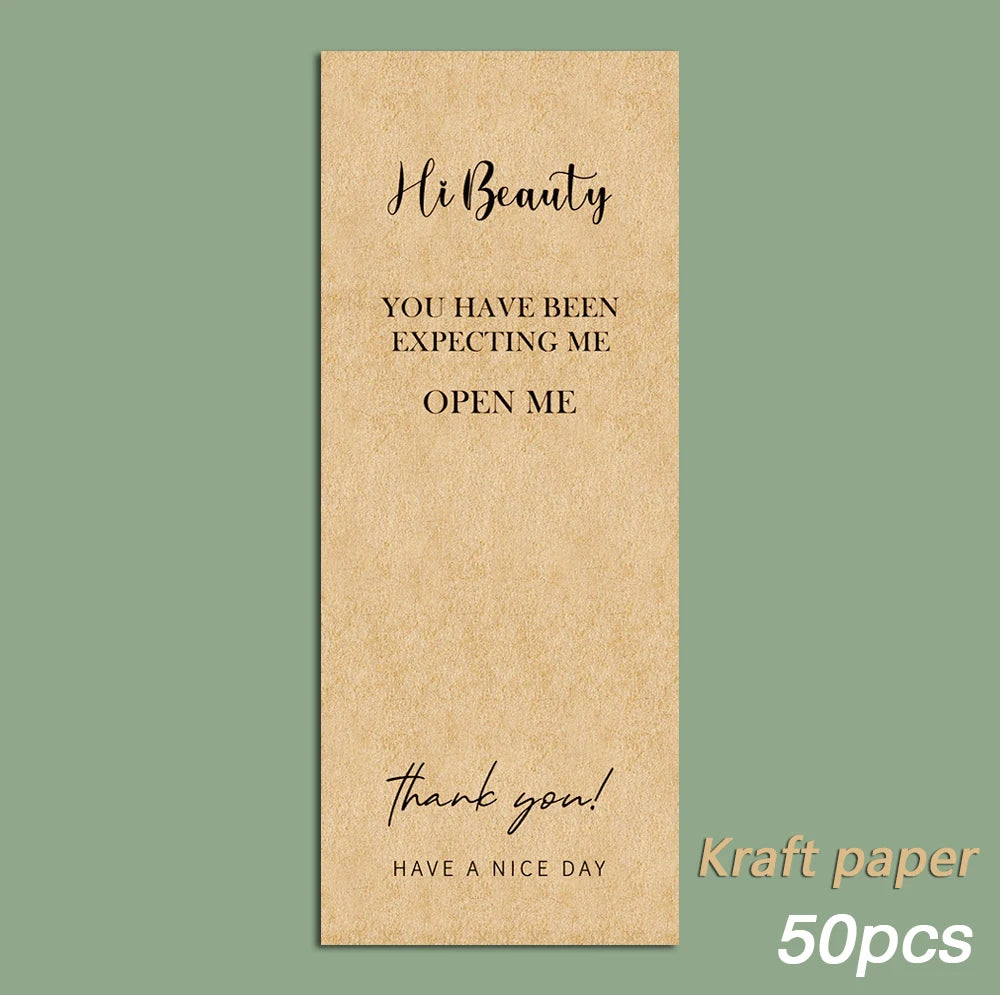 20-50pcs This Package Nice To Meet You Too Sticker Seal Label Thank You Small Business Handmade Merchandise Decoration Stickers