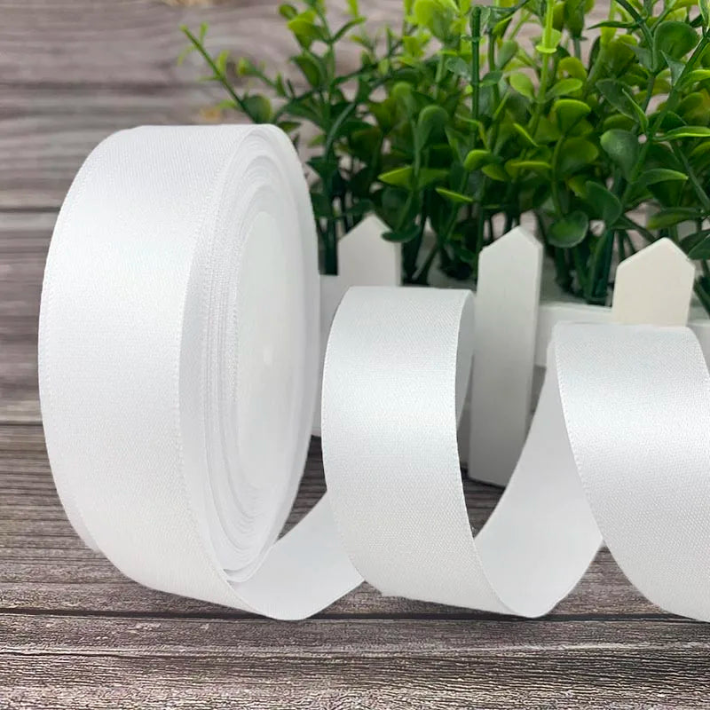 25 Yards/Roll Satin Ribbons For Crafts Bow Handmade Gift Wrapping Christmas Wedding Decorative Ribbon 6/10/15/20/25/40/50mm