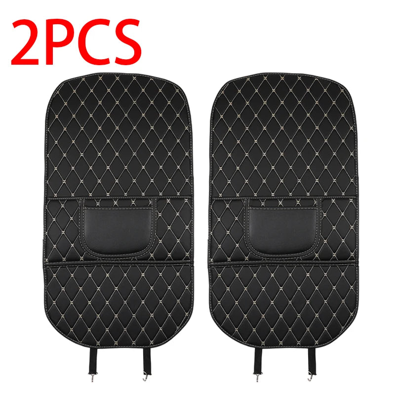 PU Leather Car Seat Back Protector Pad Interior Auto Anti Kick Pads for Kids Child Kick Anti Dirty Protect Mats Auto Accessories