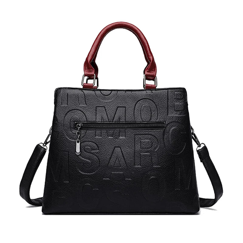 PU Leather Ladies Luxury Designer Large Capacity Shoulder Bag