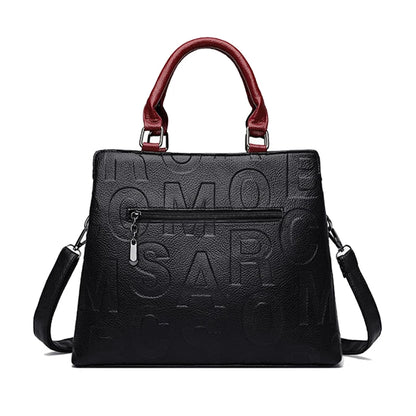 PU Leather Ladies Luxury Designer Large Capacity Shoulder Bag