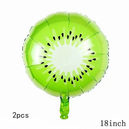 32Inch Donut globos Foil Balloon Fruit Ice Cream Helium Balloon Birthday Party Decoration Kids Toy Sweet Digital baby shower