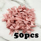 (50 Pcs/pack) 85*85mm Fresh Pink Ribbon Bows Small Size Satin Ribbon Bow Flower Craft Decoration Handwork DIY Party Decoration