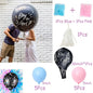 1 Set Giant Boy Or Girl Gender Reveal Black Latex Baby Shower Confetti Ballons