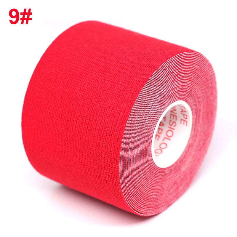 Waterproof Kinesiology Tape (5 Sizes) – Elastic Athletic Support Bands for Sports Recovery, Gym Training & Muscle Relief