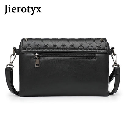 JIEROTYX Women's Fashion Tote Skull Prints And Skull-Shaped Rivets Messenger Travel Crossbody Femininas Black Punk Handbags