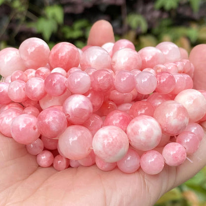 Natural Stone Beads 4-10mm Amethysts Lava Turquoises Agates Jades Garnet Quartzs Beads For Jewelry Making DIY Bracelet Necklace