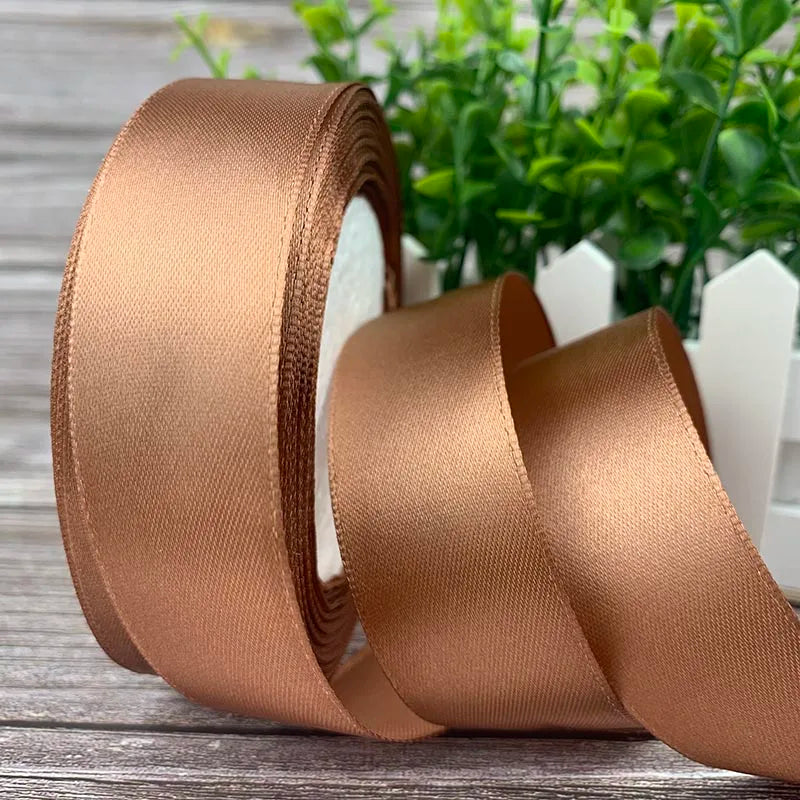 25 Yards/Roll Satin Ribbons For Crafts Bow Handmade Gift Wrapping Christmas Wedding Decorative Ribbon 6/10/15/20/25/40/50mm