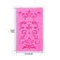 Baroque Style Curlicues Scroll Lace Fondant Silicone Mold Cake Border Decoration Cupcake Top Decoration Mold