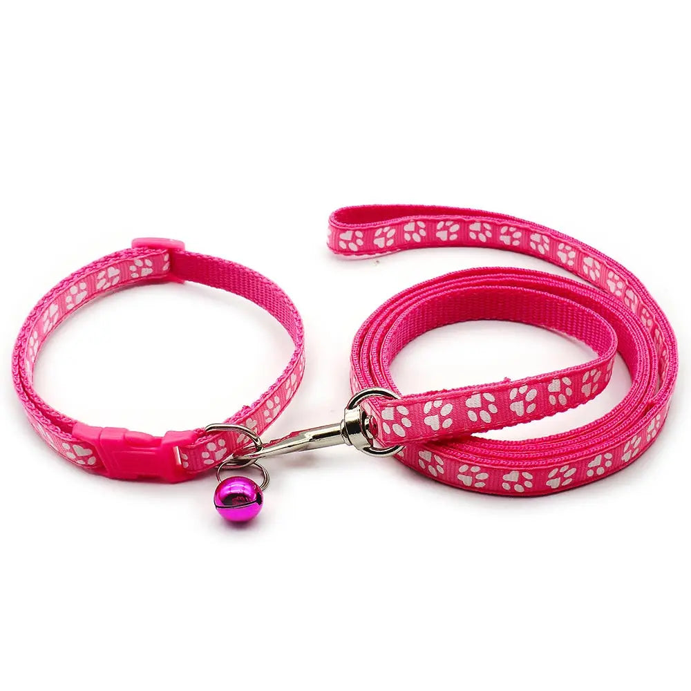 Dog Cat Adjustable Leash  and Collar 24Sets