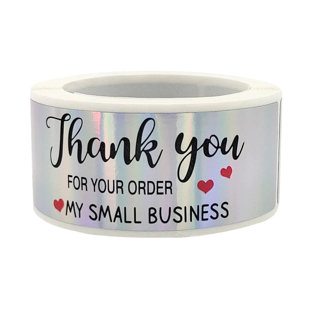 120Pcs Thank You for Your Order Stickers  Labels for Envelope Sealing for Small Business Decor Sticker Stationery Supply
