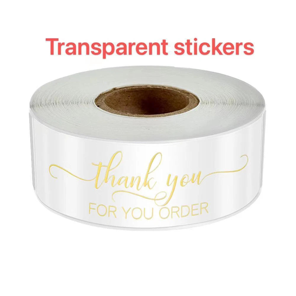 120Pcs Thank You for Your Order Stickers  Labels for Envelope Sealing for Small Business Decor Sticker Stationery Supply