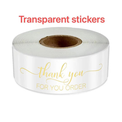 120Pcs Thank You for Your Order Stickers  Labels for Envelope Sealing for Small Business Decor Sticker Stationery Supply
