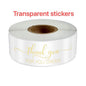 120Pcs Thank You for Your Order Stickers  Labels for Envelope Sealing for Small Business Decor Sticker Stationery Supply